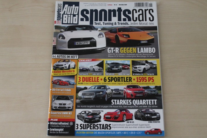 Deckblatt Auto Bild Sportscars (11/2009)